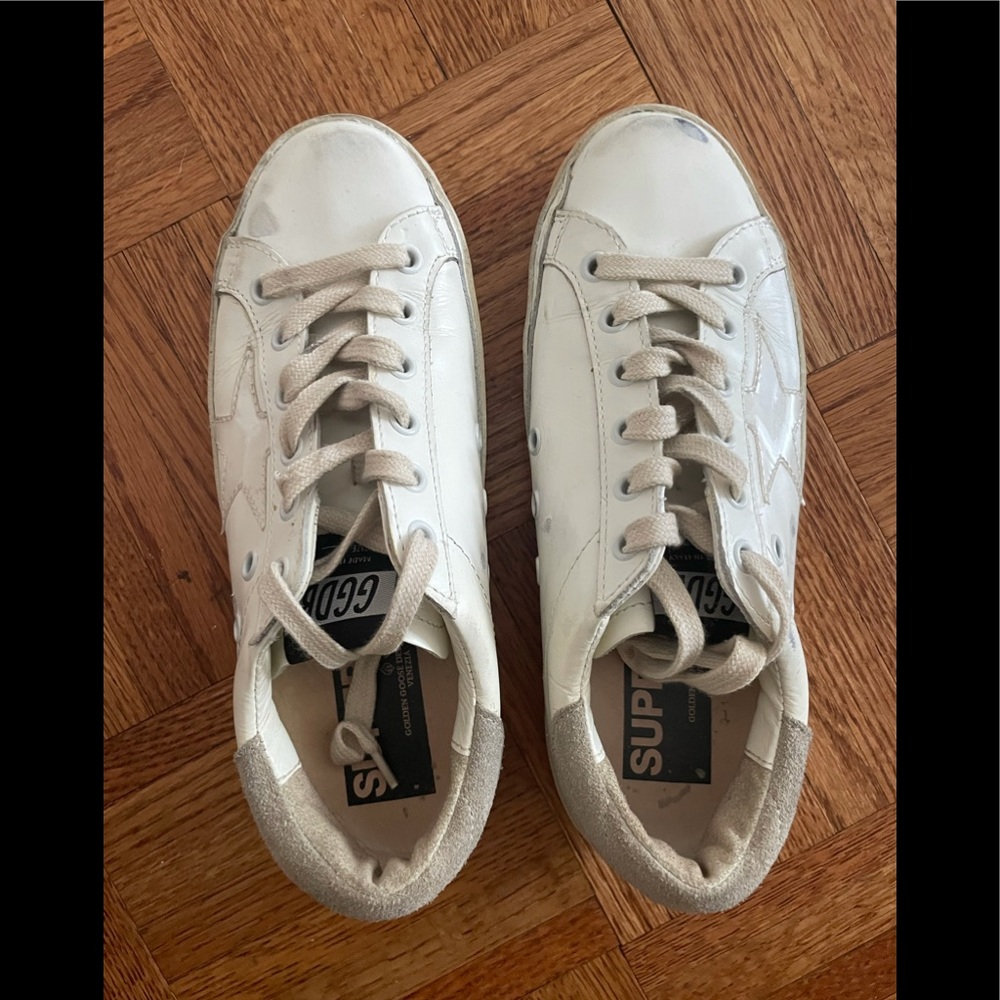 Golden Goose classic white low top sneakers